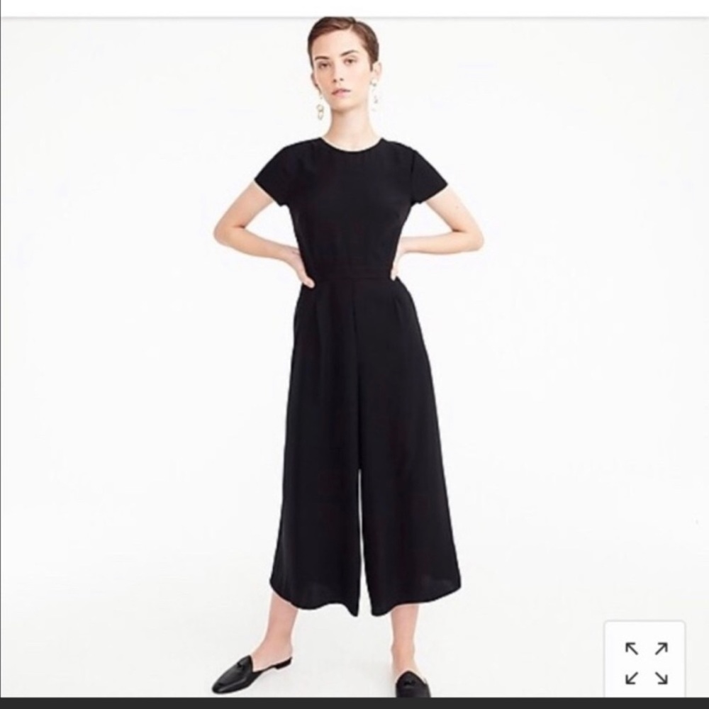 Wide leg crop J.Crew jumpsuit, like new, cutout back